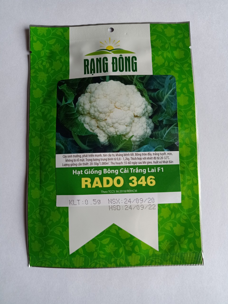 Hạt giống bông cải trắng lai F1 Rạng Đông