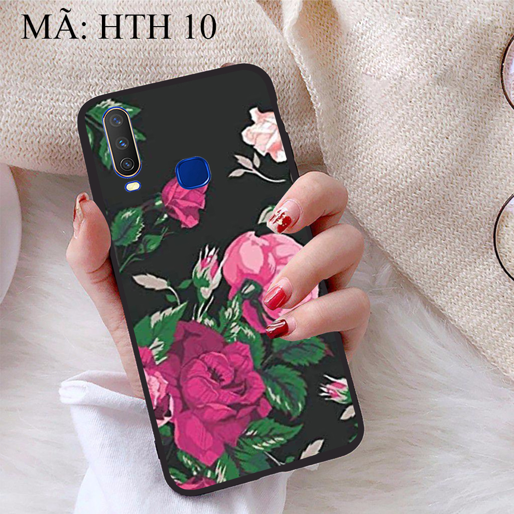 Ốp lưng iCase dành cho  Vivo U10 viền dẻo TPU BST Hoạ tiết Hoa