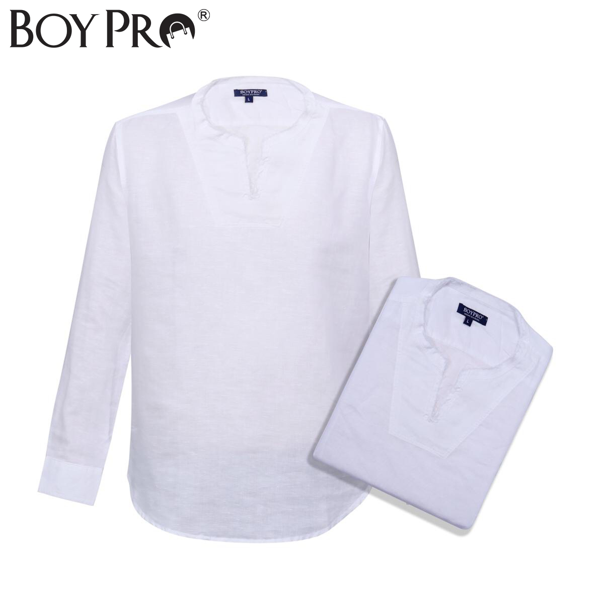 [MUA 2 GIAM 10K 3 GIAM 25K] Áo Linen Cổ tròn Xé tua Tay dài Màu trắng LN001