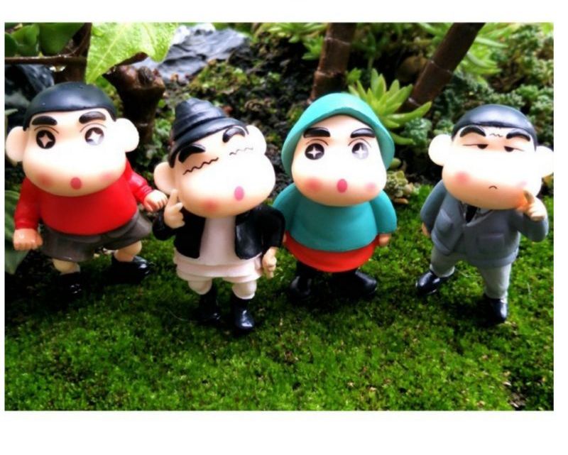 Tiểu cảnh ️ Freeship ️ Cậu bé Shin đầu gấu đáng yêu
