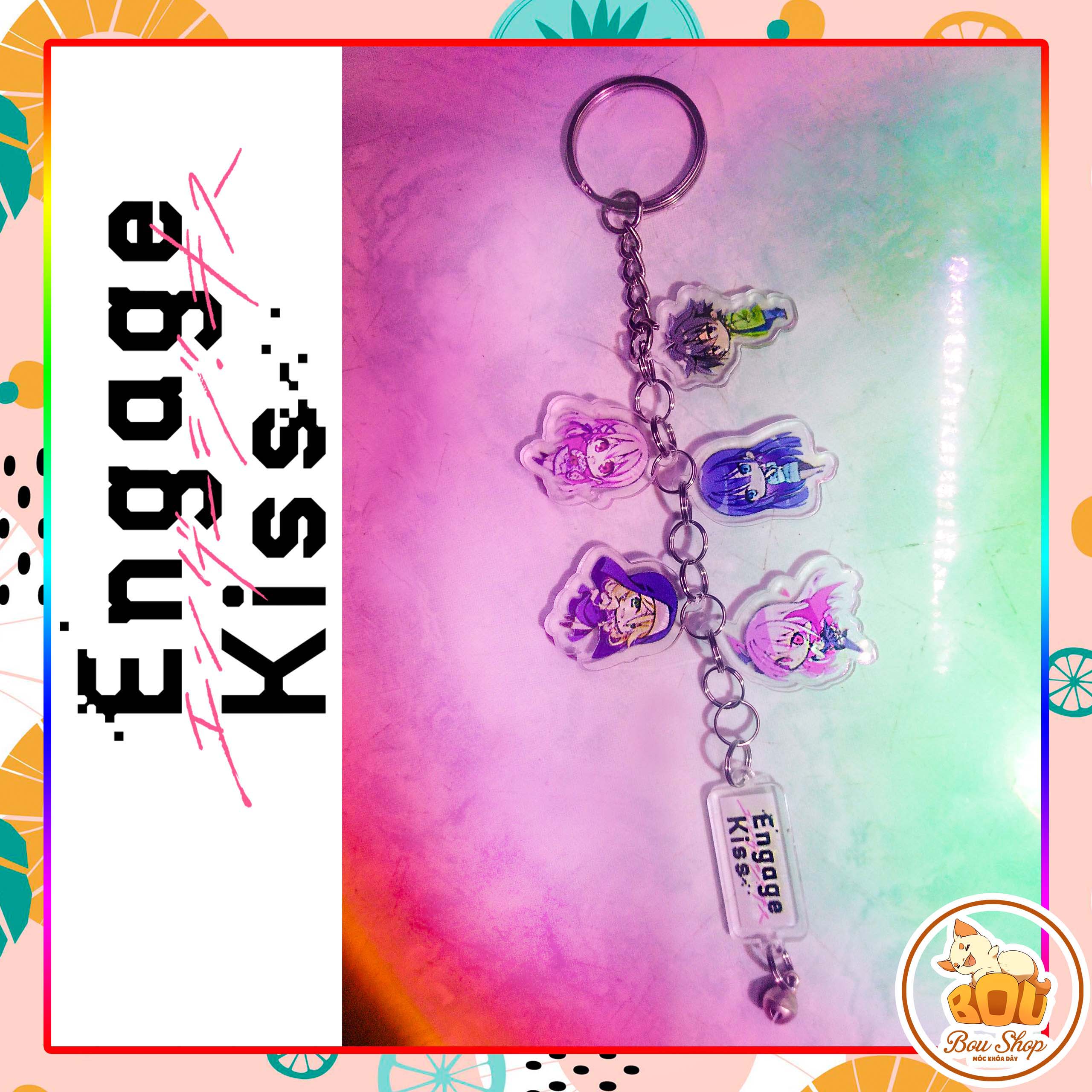 Móc khóa dây Engage Kiss Nụ Hôn Giao Ước acrylic mica theo yêu cầu