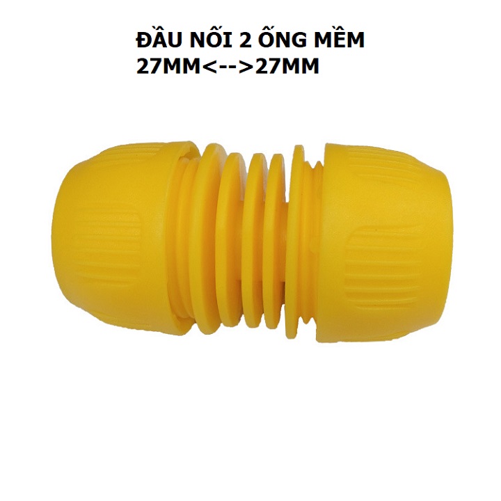 ĐẦU NỐI CHO ỐNG MỀM 27-27mm LOẠI NHỰA VÀNG TỐT - DIY072