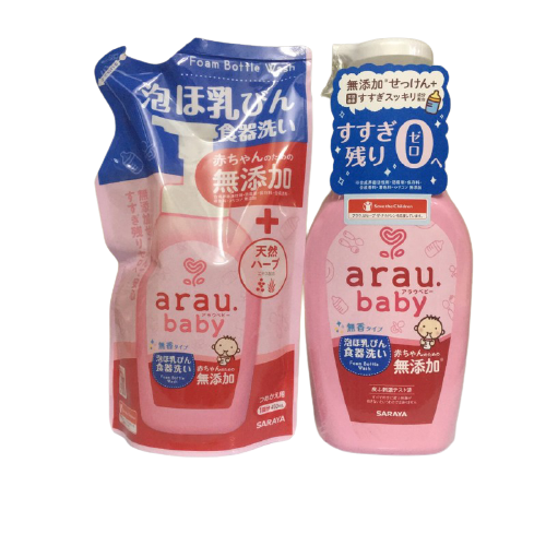 Nước rửa bình sữa Arau Baby của Nhật dạng chai 500ml