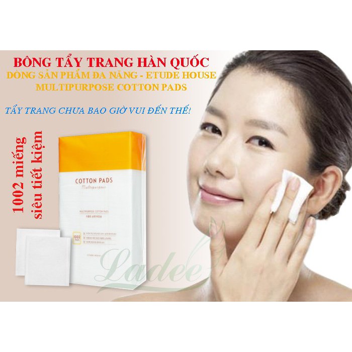 Bông tẩy trang hàn quốc 1002 miếng cotton pads