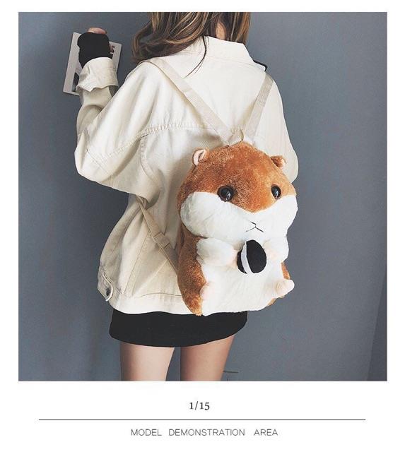 ┅✶ Balo thú bông hình con sóc chuột Hamter siêu xinh