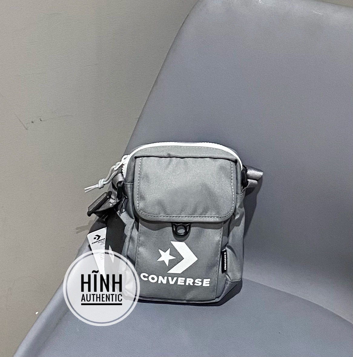 Túi đeo chéo Converse xám chính hãng
