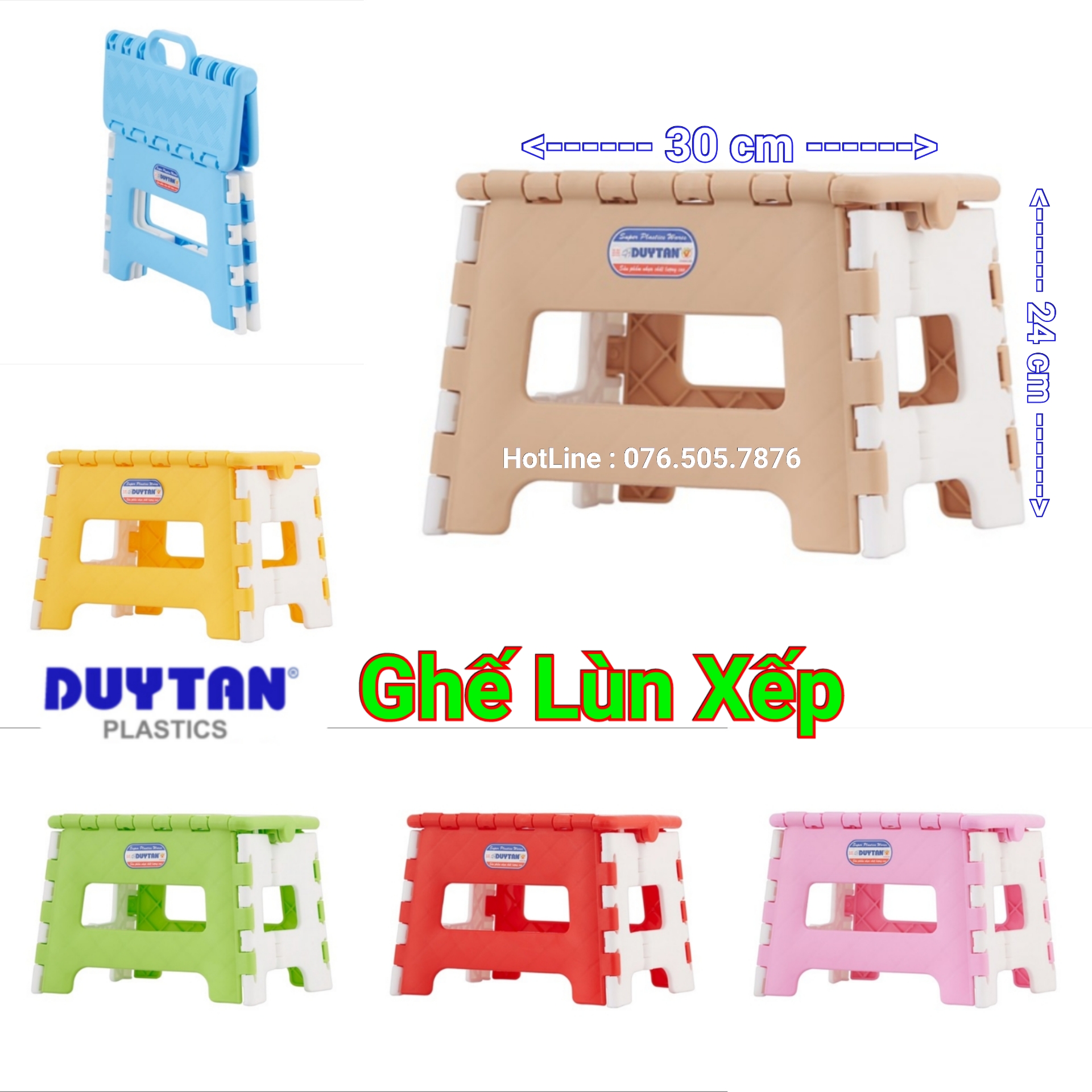 Ghế nhựa duy tân ,ghế xếp thấp nhựa duy tân