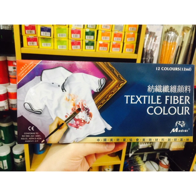 Màu vẽ quần áo không phai textle feber colour