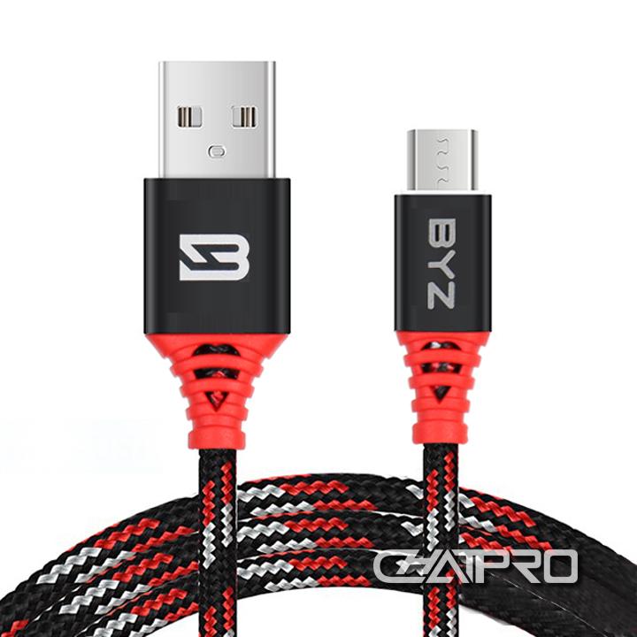 Cáp sạc đầu micro sd dây dù 090m dài 3 met sạc nhanh 2.1a loại xịn