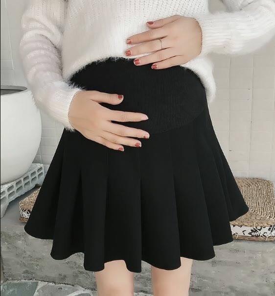 Chân váy Bầu xếp ly (Có lót quần trong)