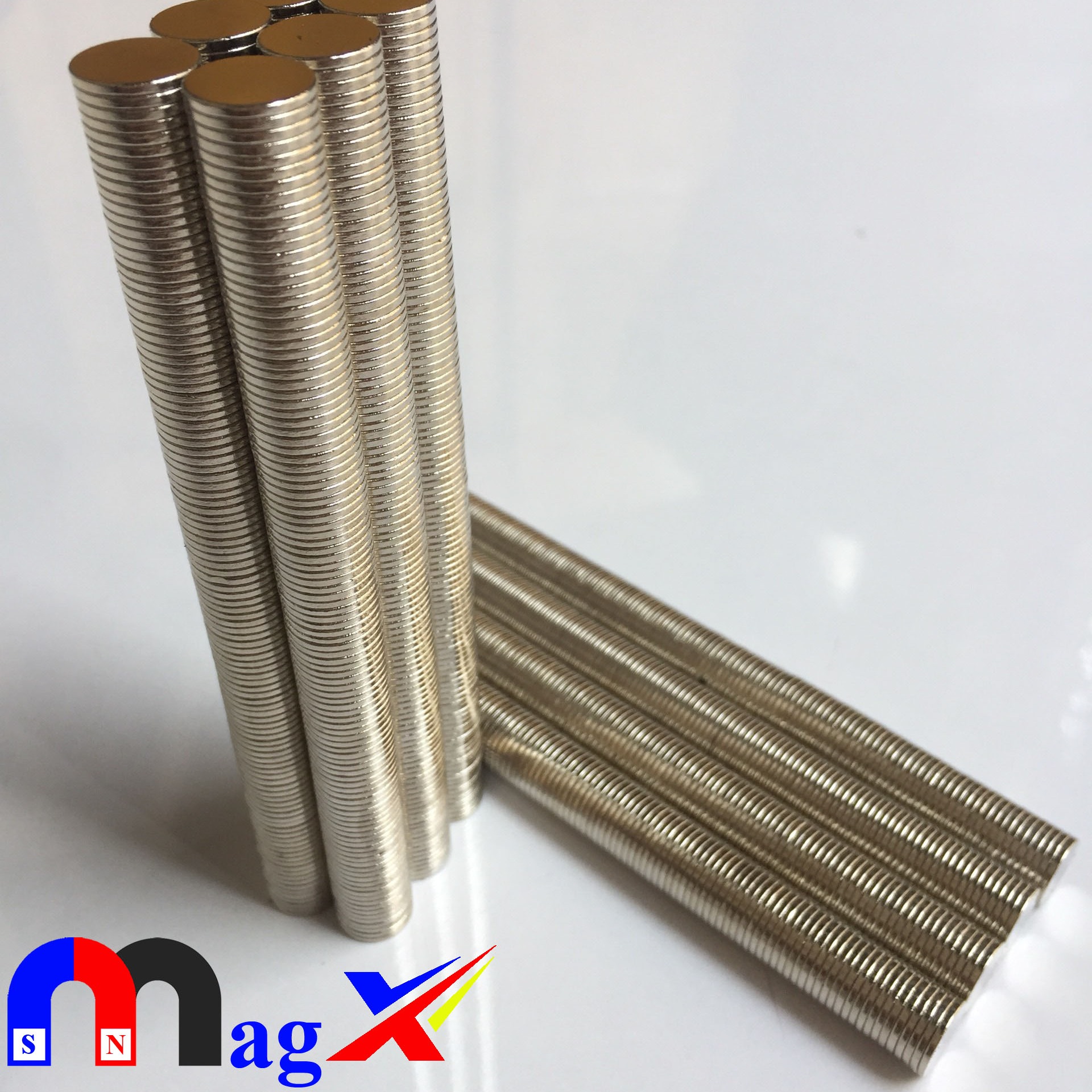 Nam châm ví da size nhỏ ø10x2mm - mã n35 - bộ 50 viên