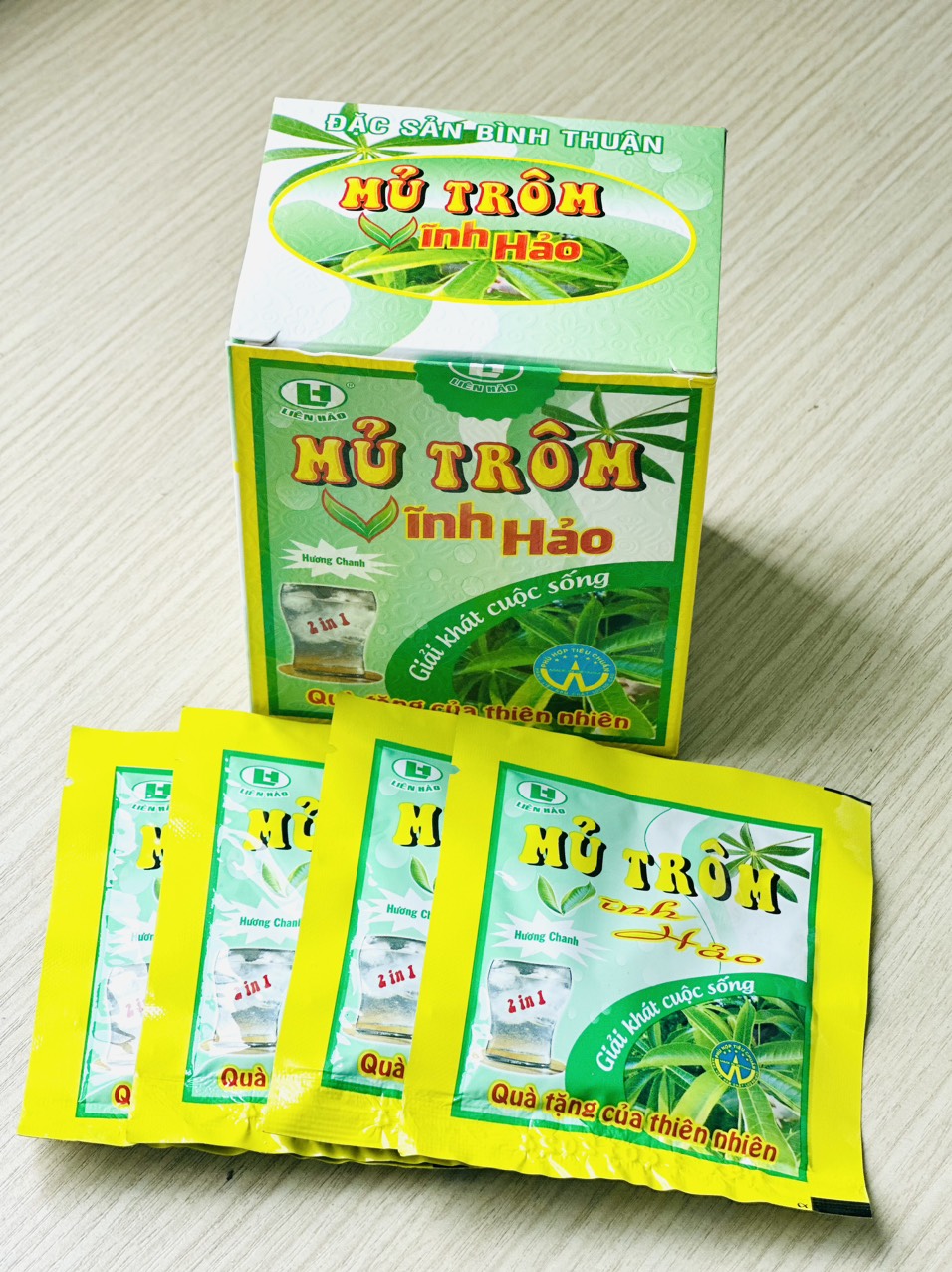 Mũ trôm vĩnh hảo hương chanh hộp 150g