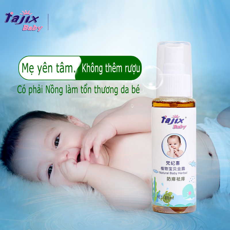 Tinh dầu xịt dịu da chống muỗi .có thể pha trong nước cho bé tắm