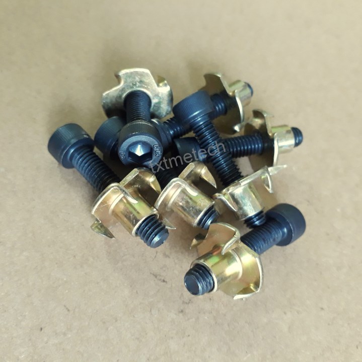 Ốc lục giác chìm kèm tán chấu bắt loa M6- 50 bộ