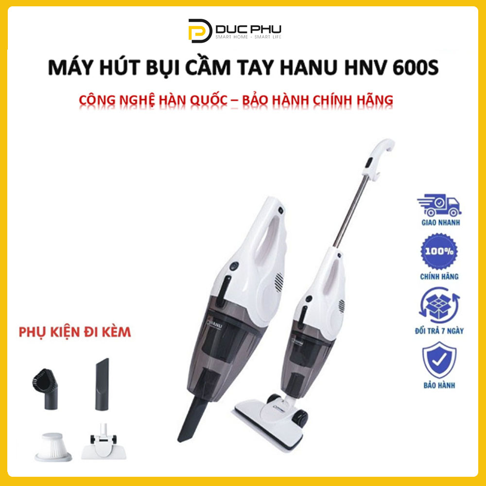 Máy hút bụi cầm tay hanu hnv-600s - công nghệ hàn quốc