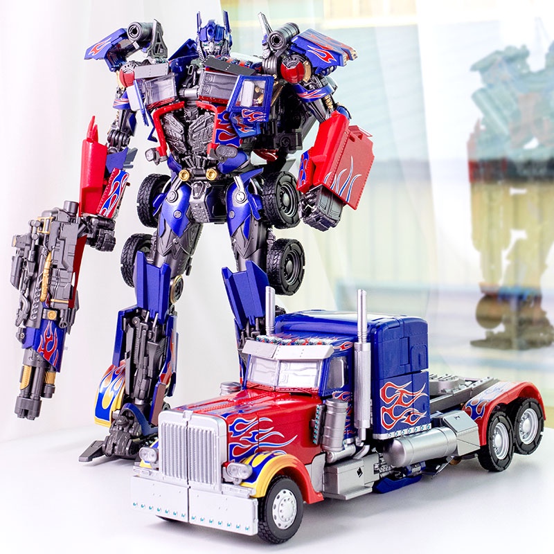 Mô hình tĩnh đồ chơi người máy rô bốt optimus prime ls-03 ls 03 ls03 ls 03f cao 38cm km01 ls03f black mamba transformers oversize người máy transformer lắp ghép rô bốt ô tô biến hình optimus km01 km 01 km01s km 01s