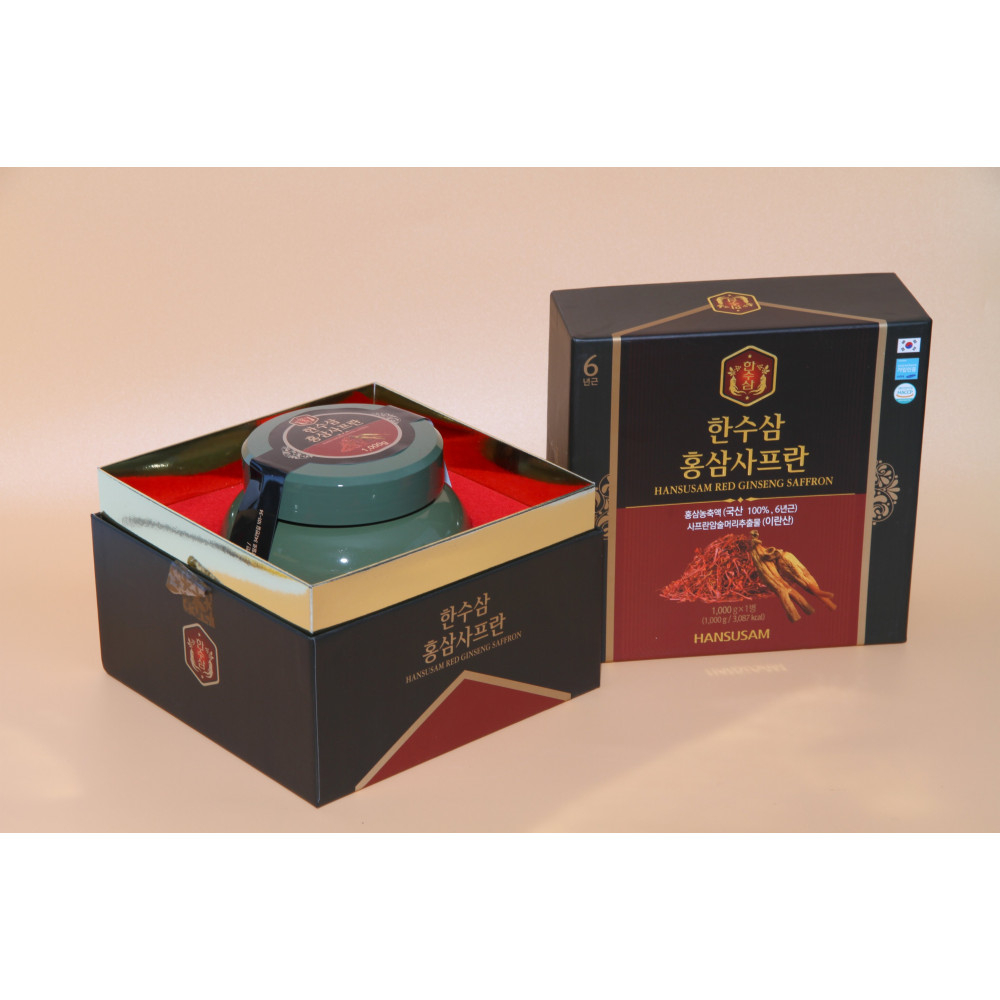 Cao Hồng Sâm Nhụy Hoa Nghệ Tây Hansusam Red Ginseng Saffron - 1 kg
