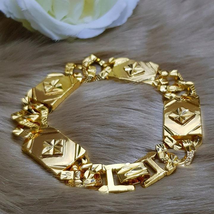 Lắc Tay Nam Bản To Mạ Vàng 24k LT8