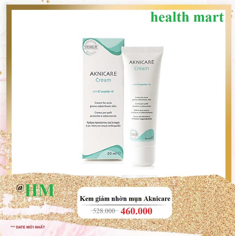 [HCM]Kem giảm mụn giảm nhờn cấp ẩm Aknicare Cream 50ml
