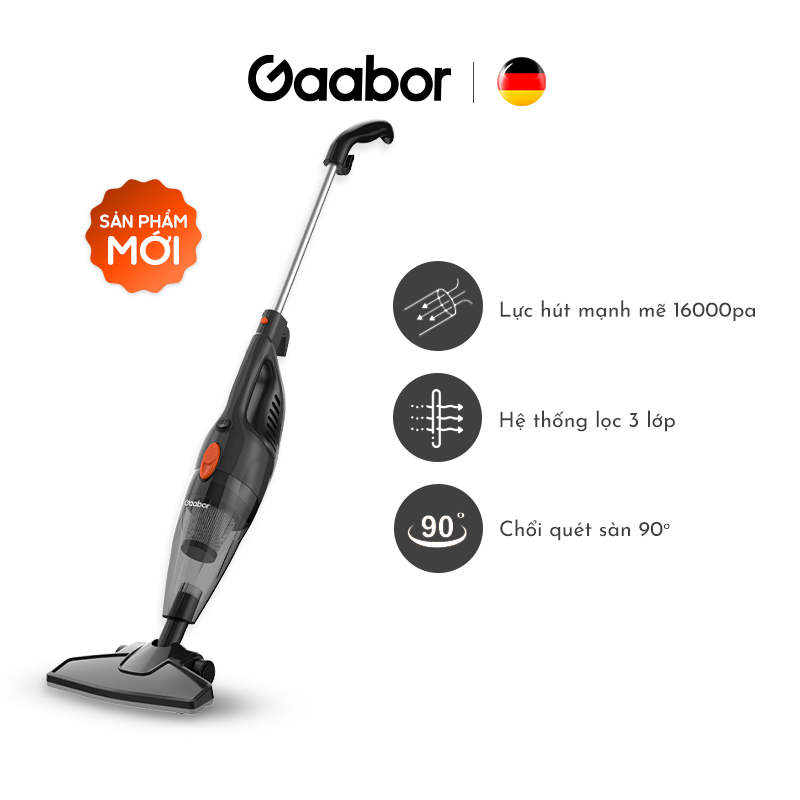 Máy hút bụi gia đình gaabor gvcw-m15as lực hút mạnh bền bỉ - hàng chính hãng