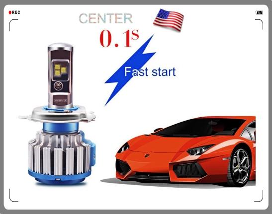 Đèn pha led chân h4 t1 turbo new model