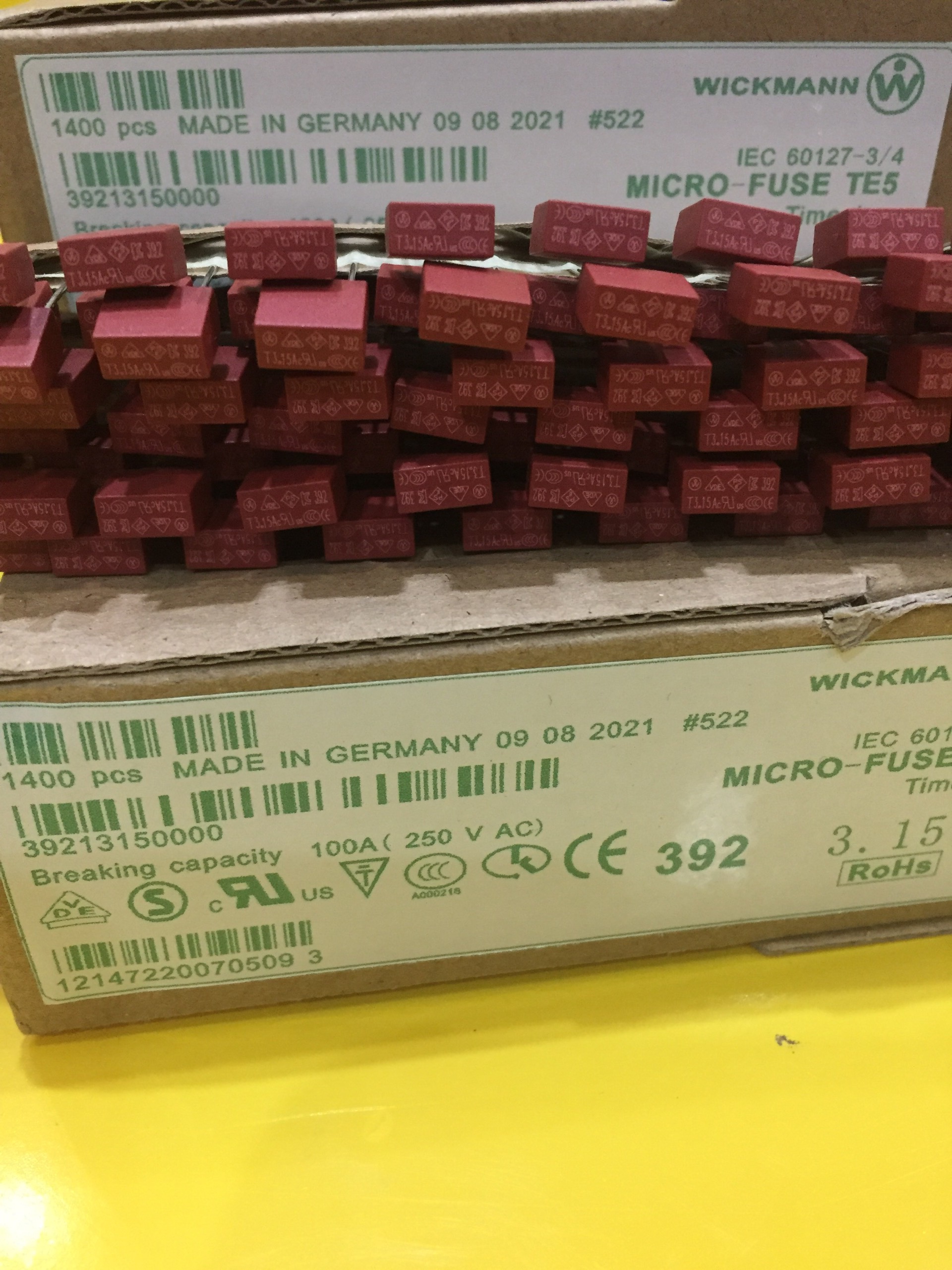 Cầu chì hộp 3.15a, 250v
