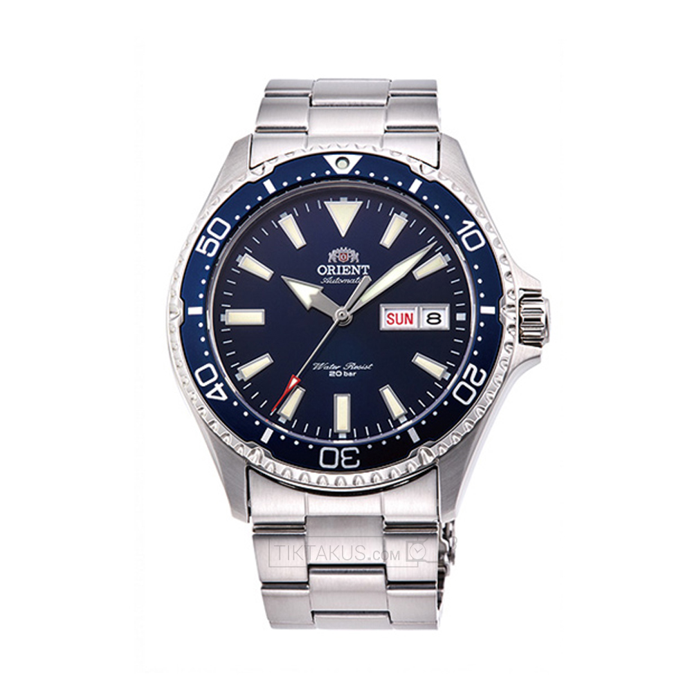 Đồng hồ nam dây thép Orient Mako III RA-AA0002L19B size 42mm dây thép vỏ thép không gỉ chống nước 200m trữ cót 40 tiếng