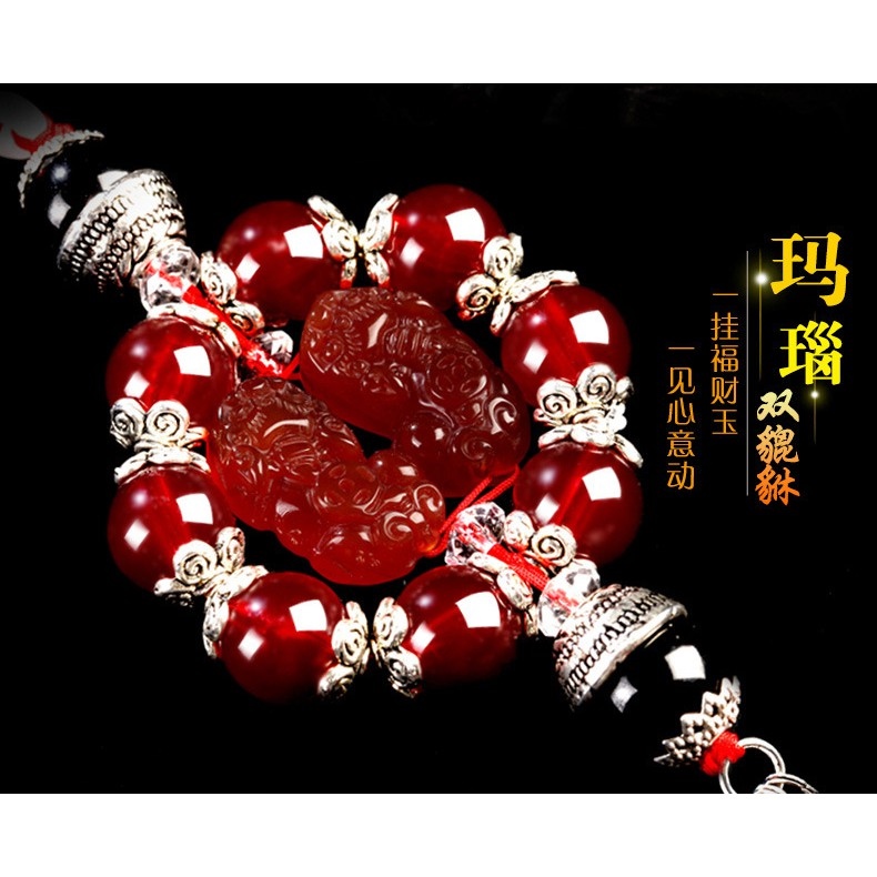 【hot sell】 Dây treo trong ô tô cặp nghê phong thủy cực sang cực chất