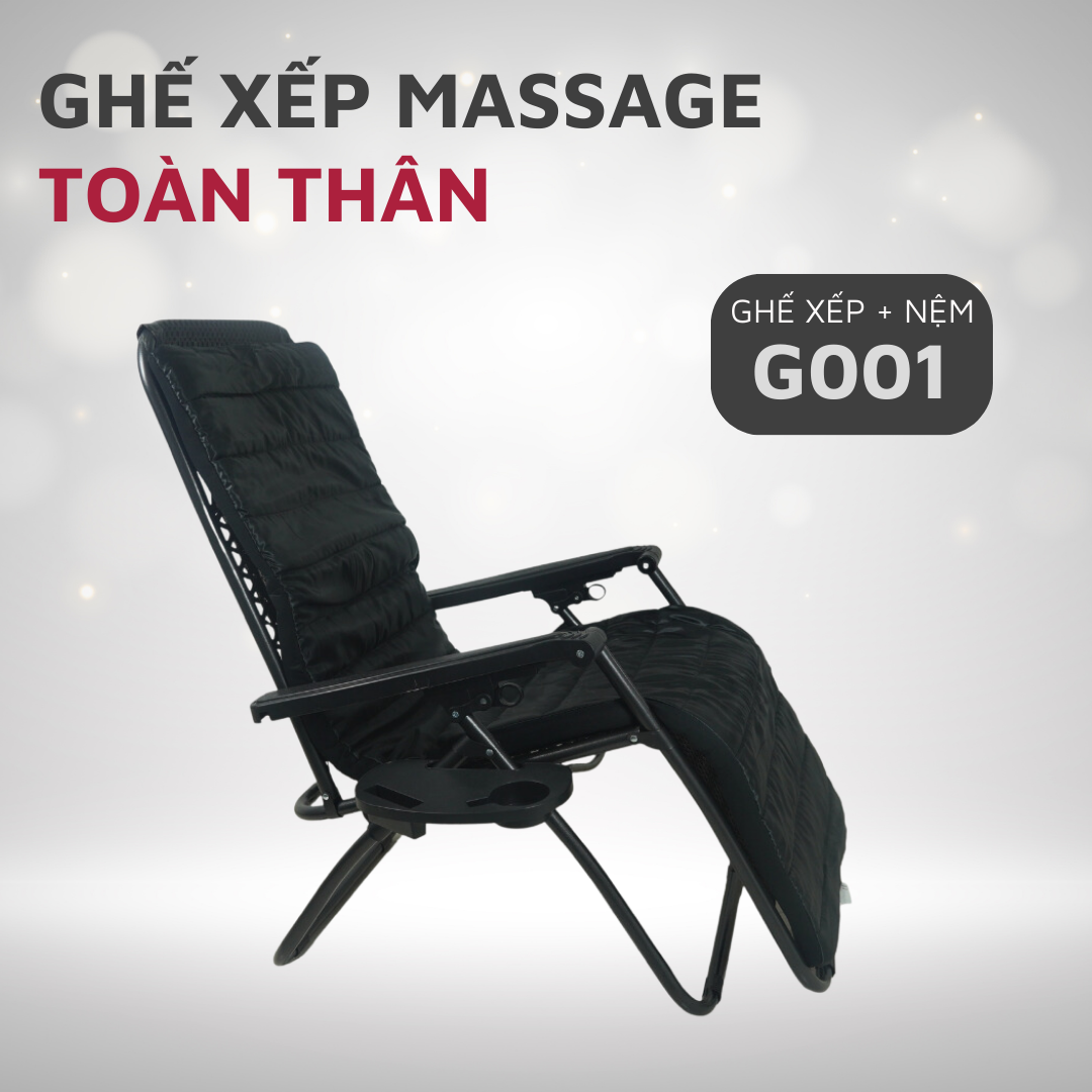 Ghế xếp mát xa thư giãn toàn thân g001 ghế xếp gấp gọn đa năng - hàng chính hãng