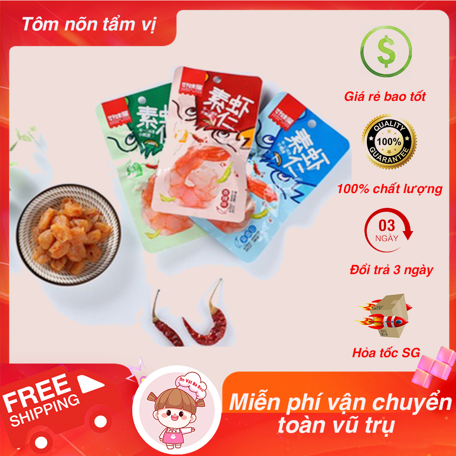 Tôm nõn giòn cay tứ xuyên - ăn vặt nội địa trung - ăn vặt bà beo