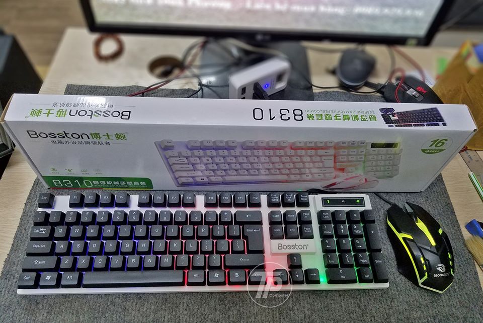 [HCM]Bàn Phím CơBàn Phím Logitech Bosston 8310 LED 7 MÀU Bàn Phím Không DâyBàn Phím Bosston 8310 LED 7 MÀUMang Đến Cho Bạn Sự Tiện Lợi Sảng Khoái Đến Từng Đầu Ngón Tay Mà Còn Hỗ Trợ Công Việc Của Bạn Một Cách Thuận LợiSale 50%