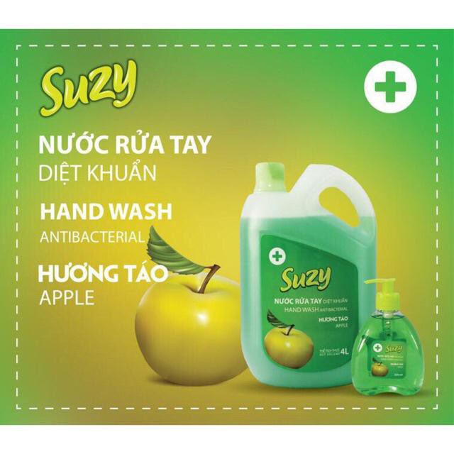 Nước rửa tay diệt khuẩn suzy 4l - thành phần hữu cơ, chất lượng nhật bản