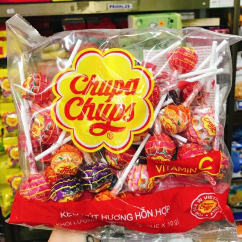 Kẹo mút chupachups hương trái cây túi 60 que