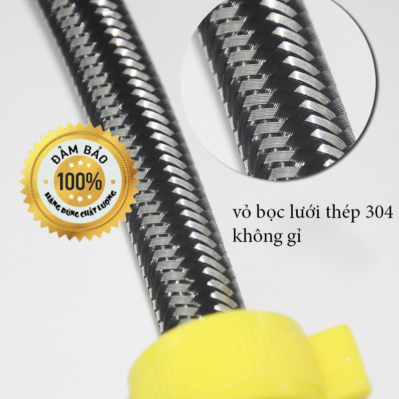 [HCM]Dây cấp nước inox 304 kèm tai vặnnhiều kích cỡ
