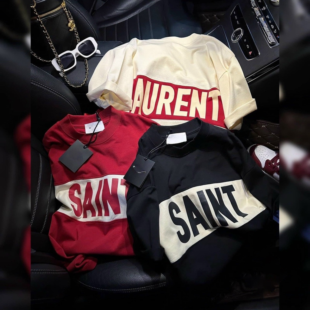 Áo thun Saint Laurent MB shop form rộng unisex MB029