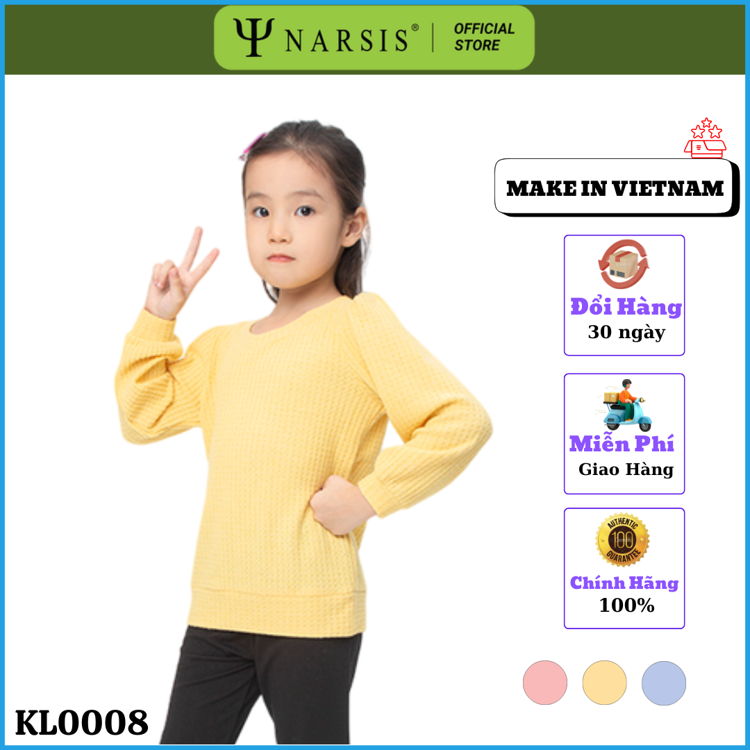 Áo len cao cấp dành cho bé Narsis chất liệu len dày dặn giữ ấm cực tốt cho bé