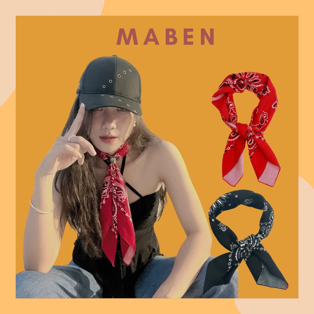 Khăn bandana loại dày size 60x60cm
