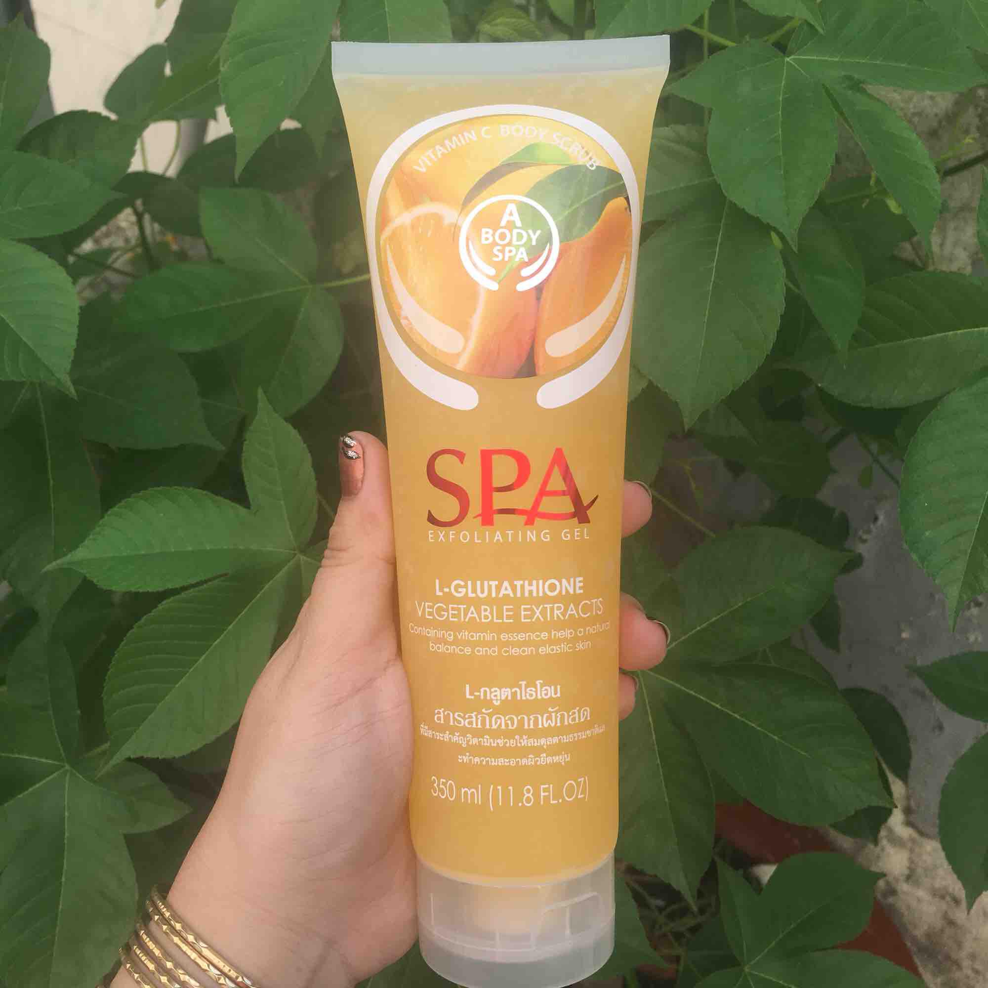Gel tẩy tế bào chết hương cam spa exfoliating gel hàn quốc 350ml