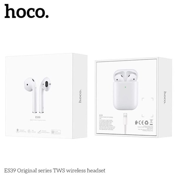 Tai nghe Bluetooth True Wireless Hoco ES39 Original series V5.0 (Trắng) - Hàng chính hãng