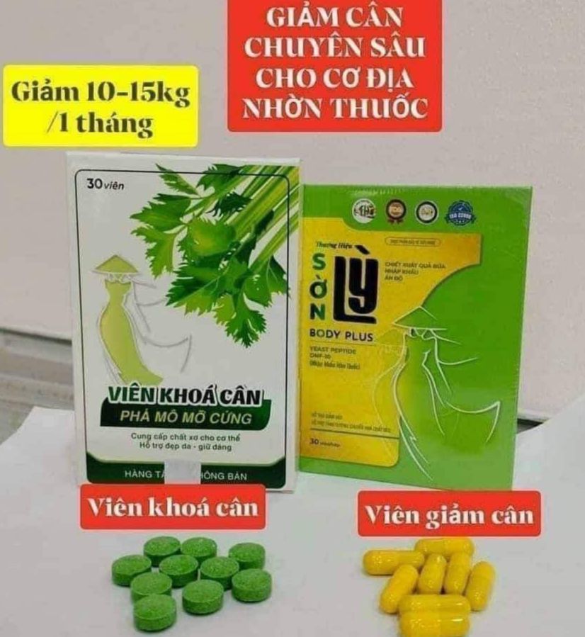 Combo Giảm Cân Sờn Lì Tiến Hạnh, dành cho cơ địa chai lỳ khó giảm
