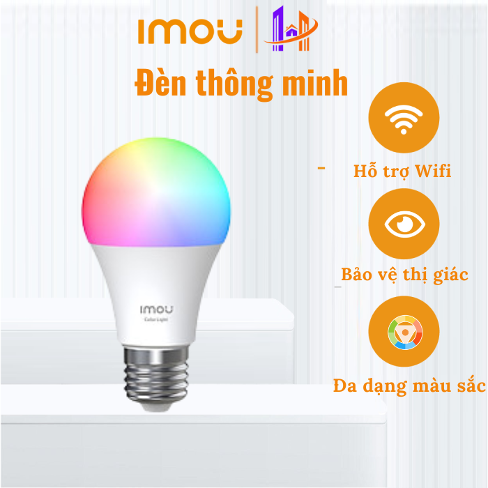  Bóng Đèn Thông Minh IMOU CL1B-5 9W - Kết Nối Wifi 16 Triệu Màu Điều Khiều Từ Xa Qua Điện Thoại - IMOU LazMall 