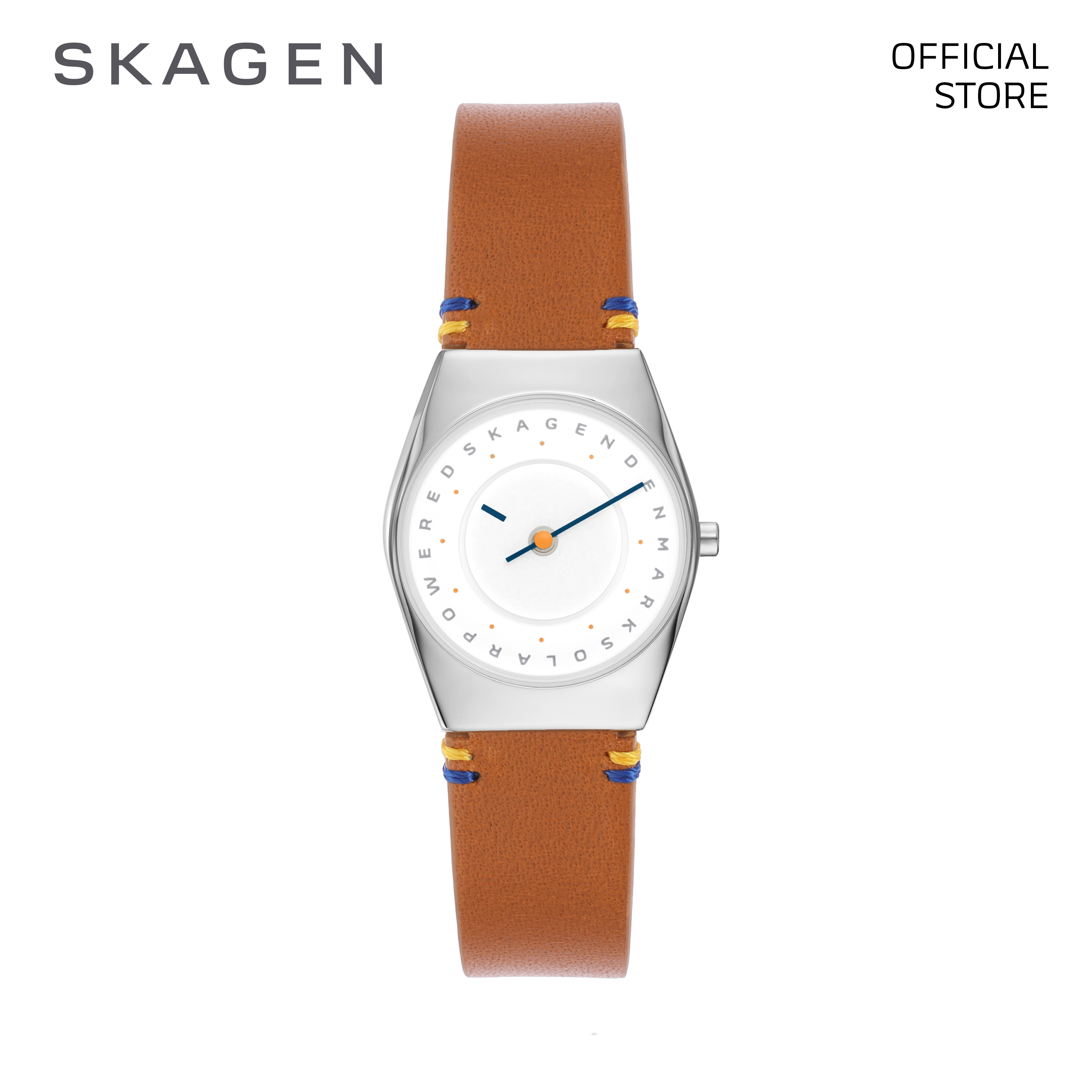 Đồng hồ nữ Skagen Grenen dây da SKW3086 dây da - màu nâu