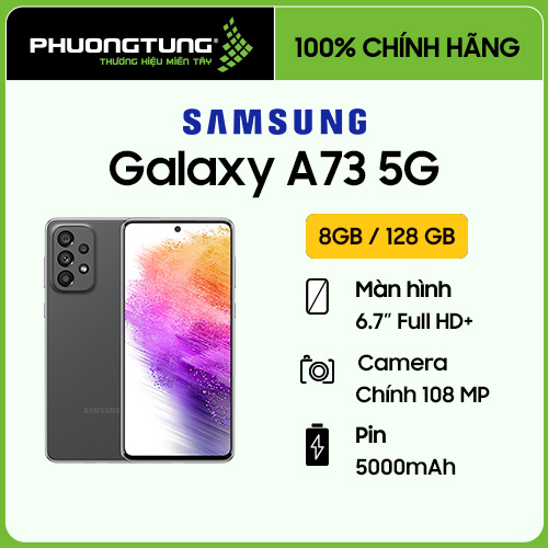 Điện thoại samsung galaxy a73 5g 8g/128gb