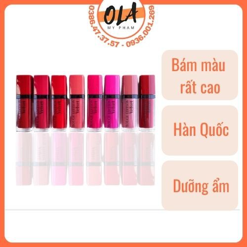 Son Kem Lì Bj Bourjois Rouge Edition Velvet - mỹ phẩm ola
