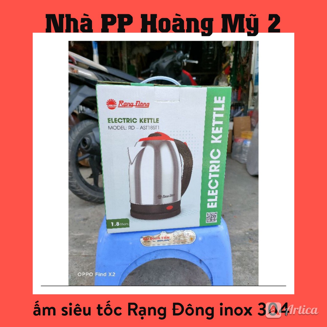 Ấm siêu tốc rạng đông 1.8 lít inox 304 cực dày