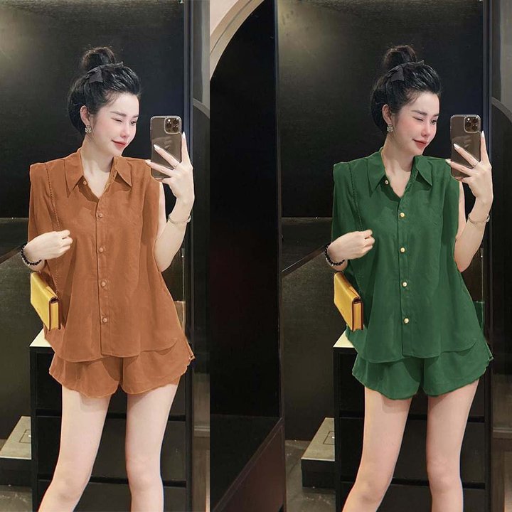 Sét bộ đùi áo sát nách+ quần