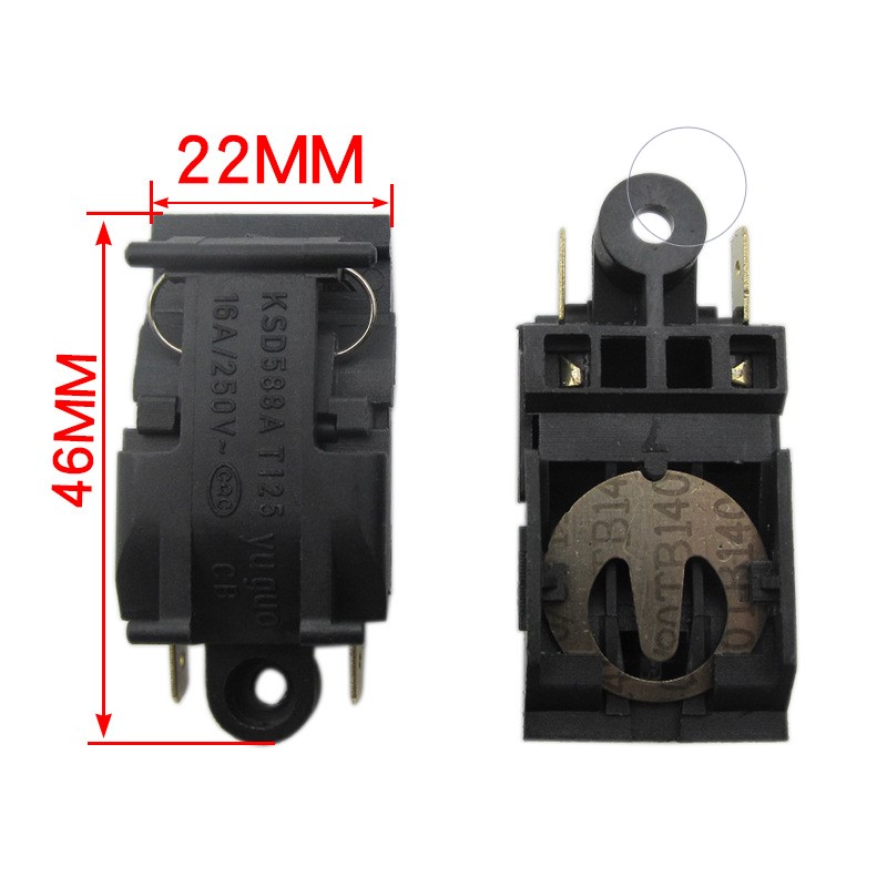 Công tắc ấm siêu tốc tự ngắt 16a 250v - loại xịn