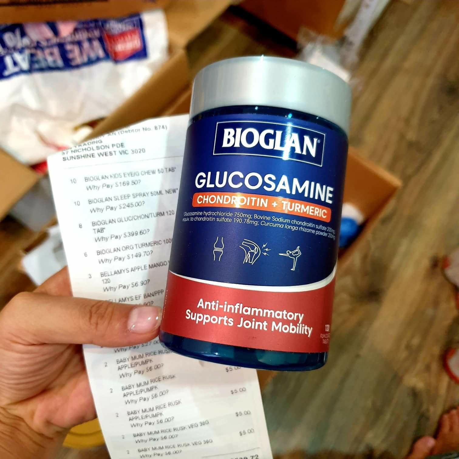 Bioglan Glucosamine Chondroitin Turmeric 120 Tablets