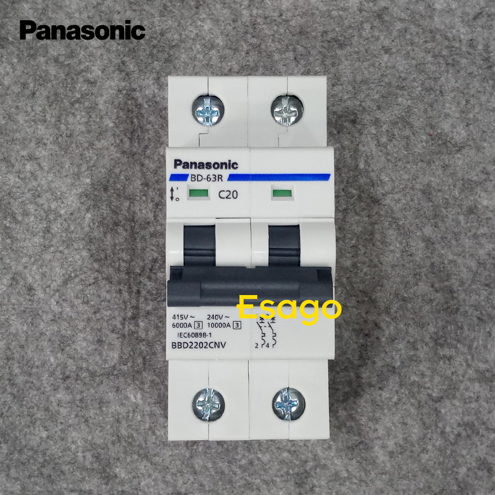 [HCM][20A] Cầu dao tự động bảo vệ quá tải & ngắn mạch PANASONIC 20A loại 2 cực