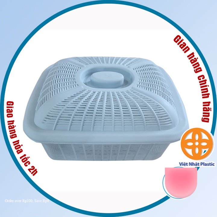 Rổ có nắp đựng đồ Việt Nhật , Rổ đựng rau củ quả, bát đĩa tiện lợi -Buôn rẻ 01623